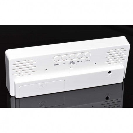 Ceas Alb Oglinda cu Lumina LED Alb, GH-0712L