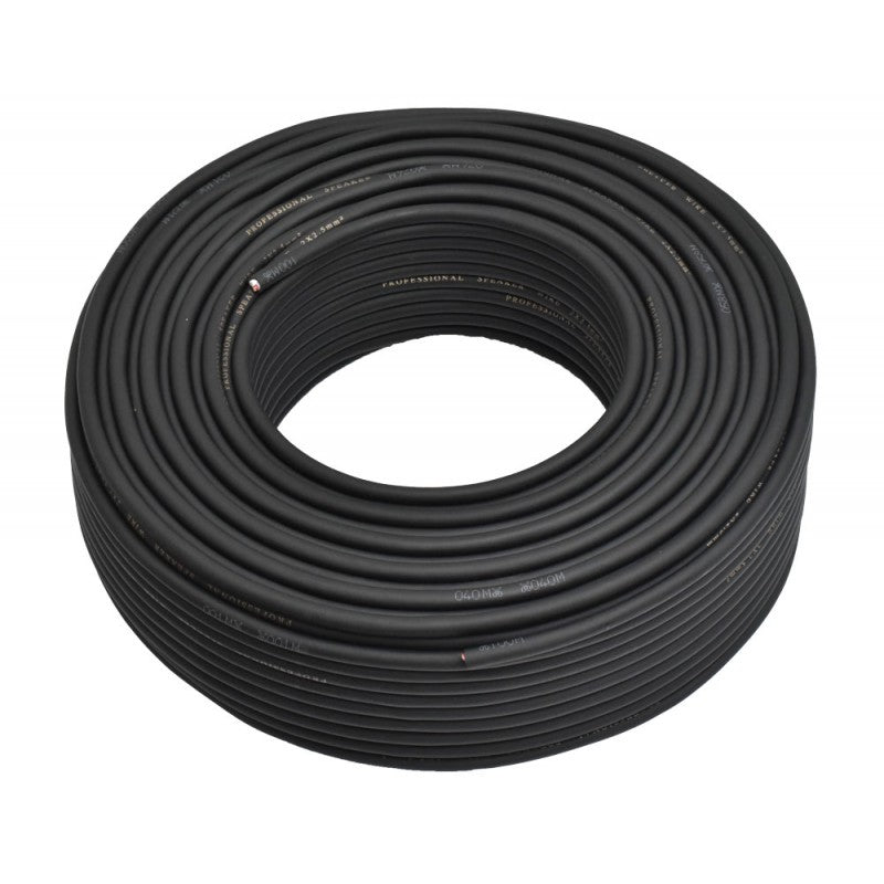 Cablu Audio Prof Rotund 2x2,5mm cu Bumbac / 8mm - 100m/Rol