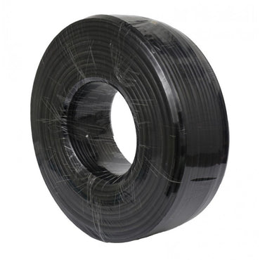 Cablu Coaxial RG6 cu Alimentare 2x0,75mm / Negru - 100m/Rol