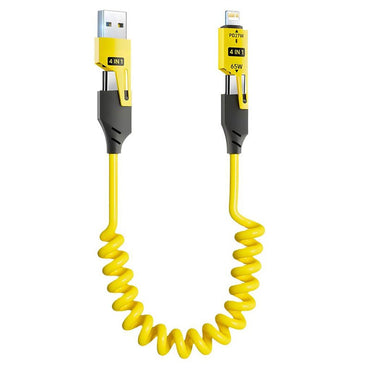 Cablu de Date Extensibil 4 în 1 – PD Fast 27W / Type-C – USB – iPhone / CA-894