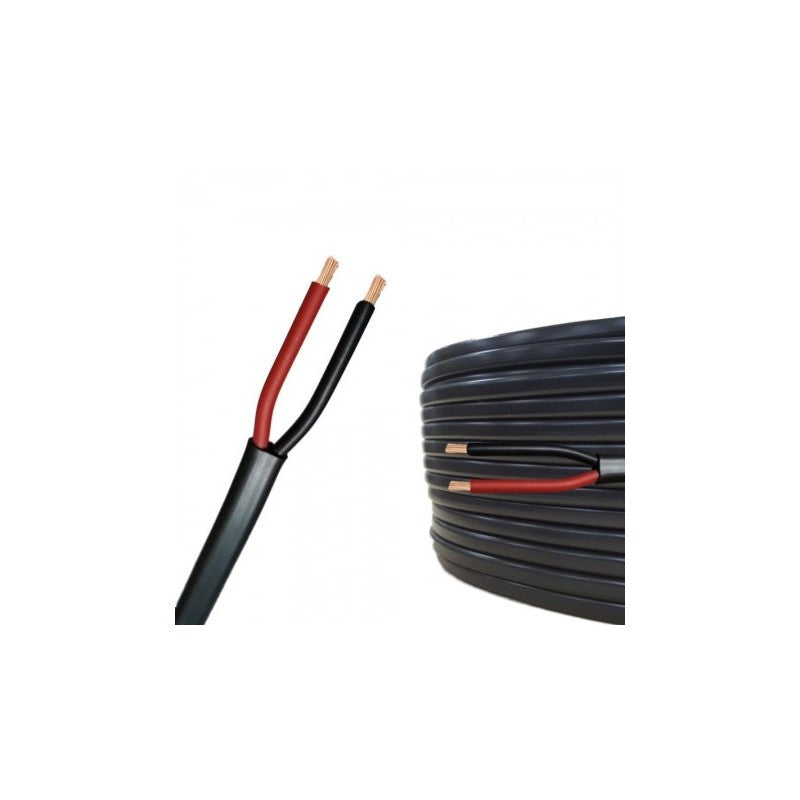 Cablu Electric Plat Negru 2x1,5mm (MYYUP) 100m/rola