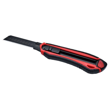 Cutter Profesional Ergonomic cu lama Neagra 18mm si Rezerva