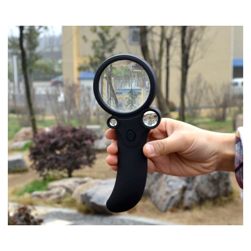 Lupa de mana cu led, lupa 3 x 10,20,65mm