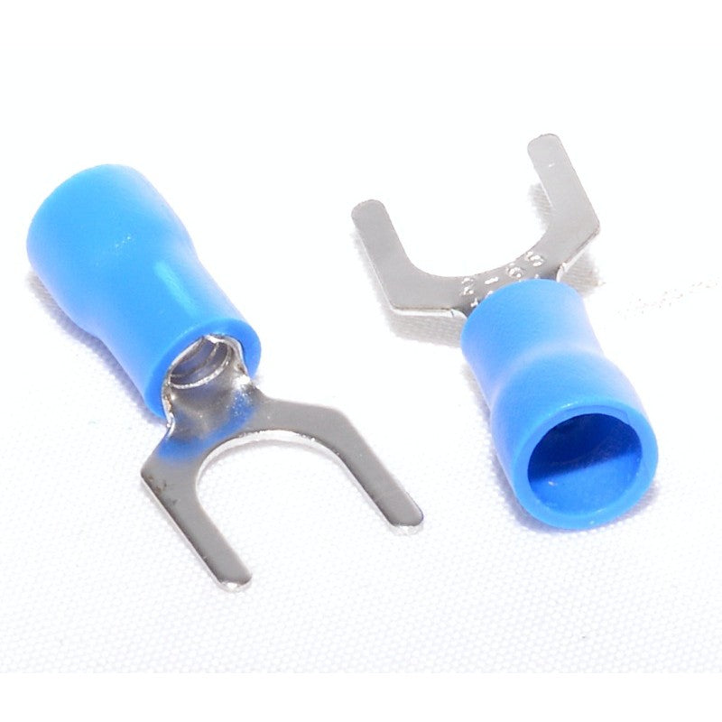 Papuc Electric tip Furca ø 6mm Albastru ,100B/Set