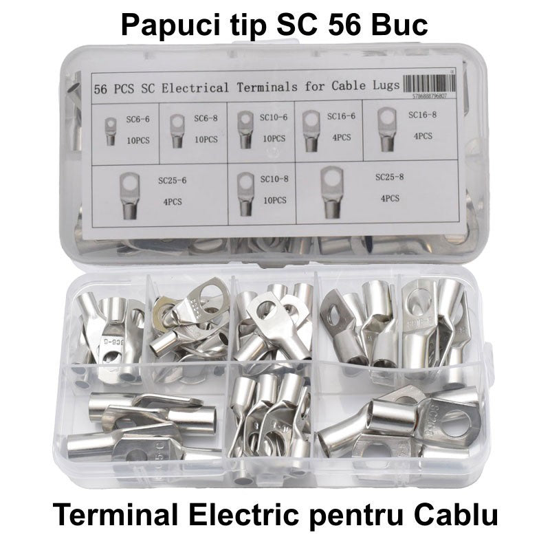 Papuci Electrici tip SC de Putere 56 buc / Set