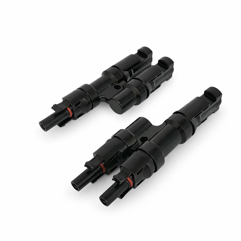 Set 2 Conectori Solari MC4 Tip Y, Adaptor Ramificare Panouri Fotovoltaice, 1000V, 1 Tata la 2 Mama