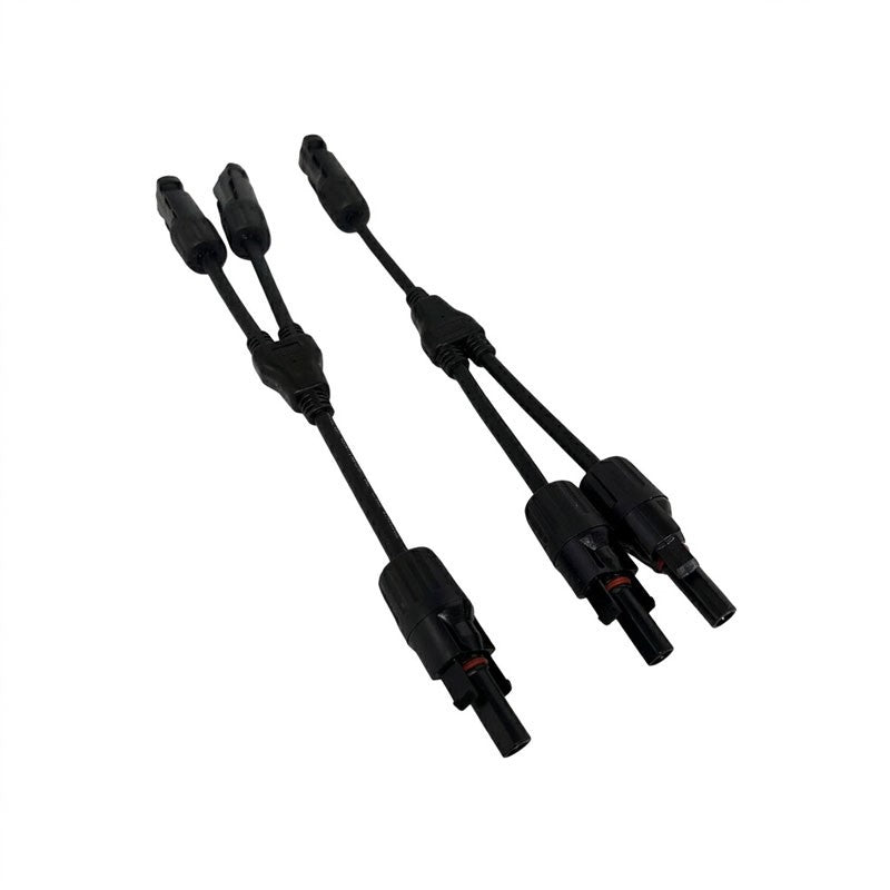 Set Cablu Adaptor Solar MC4 Tip Y, Conector Ramificare pentru Panouri Fotovoltaice, 1000V, Compatibil 4-6 mm²