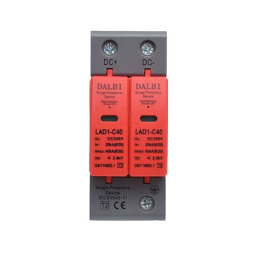 Siguranta pentru Sisteme Fotovoltaice DC 500V / LAD1-C40 Descarcator de Supratensiune