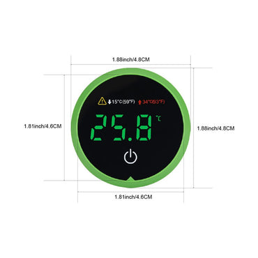 Termometru Digital pentru Acvariu cu afisaj Led si montaj pe geam AT-3