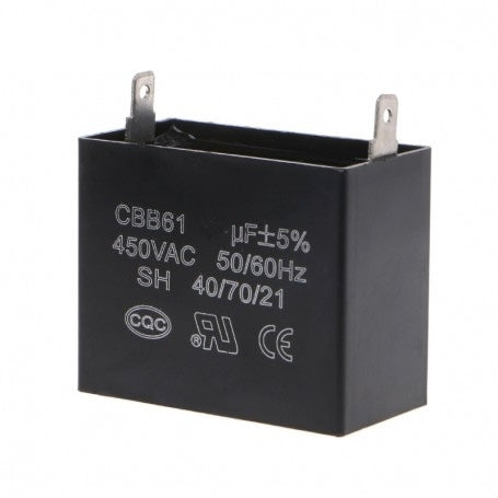 Condensator Dreptunghi Pornire Motor 2C 450V - 2,5uf