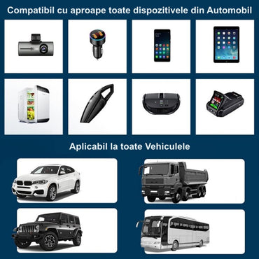 Spliter Bricheta Auto 2 Prize / 2 USB + 1 Tip C / M7