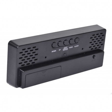 Ceas Negru Oglinda cu Lumina LED Verde, GH-0712N