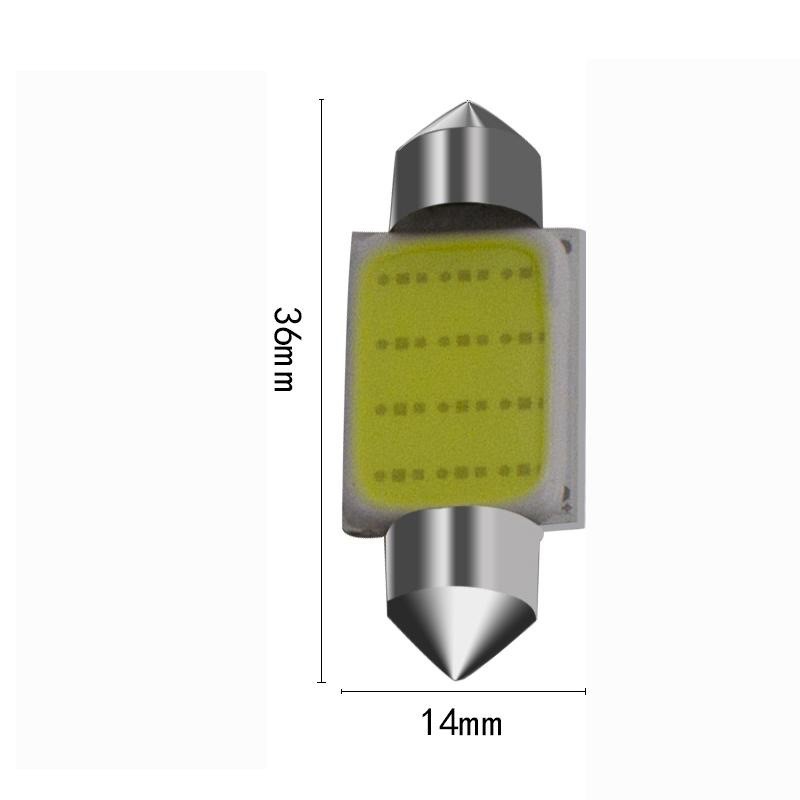 Led Auto 36mm Cob, Lumina Alba, 2buc/set