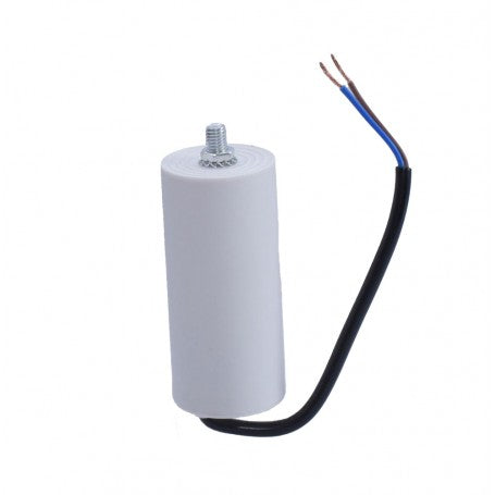 CONDENSATOR MOTOR CU SURUB SI FIRE - 7,5UF/450V