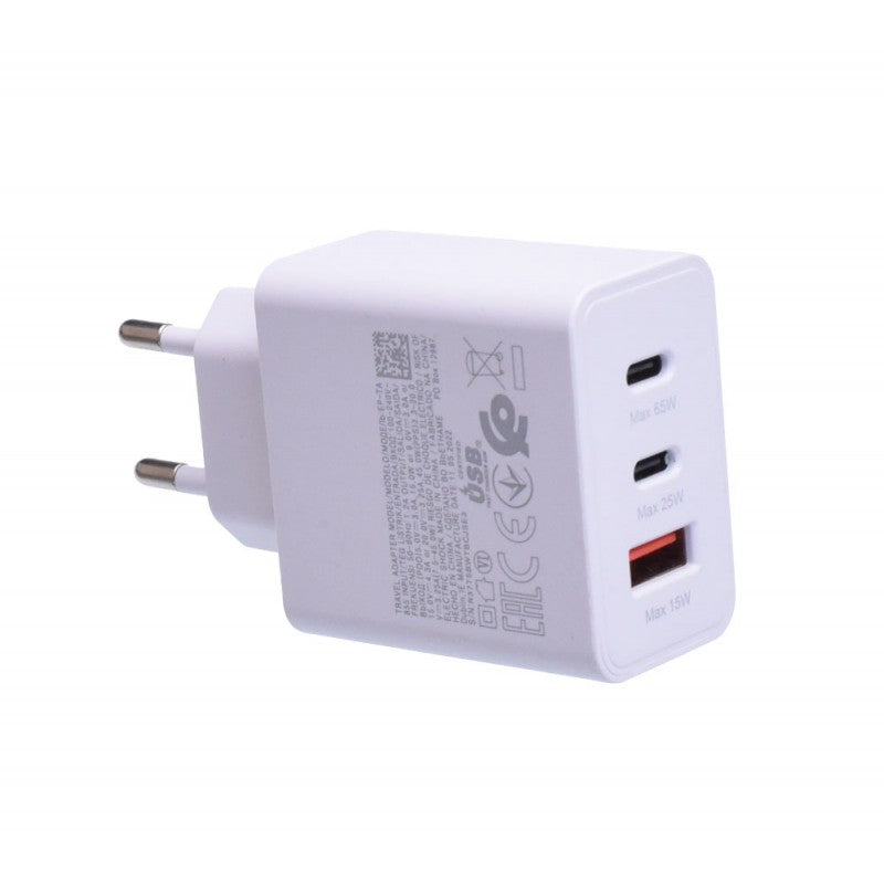 Incarcator Rapid 65W PD Trio, 2 x Tip C + Usb 2.0