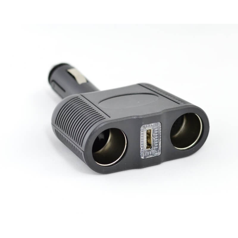 Spliter Bricheta Auto 2 Prize + USB 12V/24V-100W