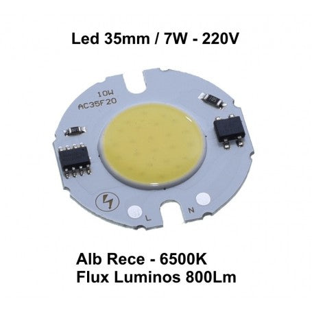 LED COB 35MM, PUTERE 7W-220V