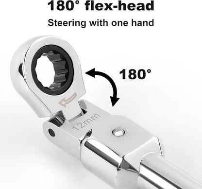 Set Profesional de Chei Clichet Flexibile cu Capete Interschimbabile