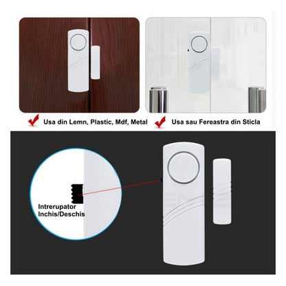 Alarmă Wireless mini de Ușă și Fereastra / JD-188