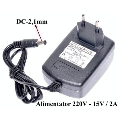 Alimentator Electric Stabilizat AC/DC, 220V-15V/2A