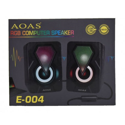 Boxe pentru Calculator cu Leduri RGB si Usb E-004