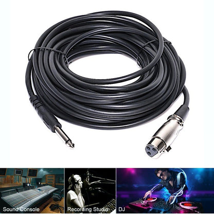 Cablu Audio Jack 6,3mm Tata-XLR Mama/10m