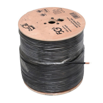 Cablu Coaxial TV RG6 Negru 75 Ohm Aluminiu-Cuprat / Rola/300m