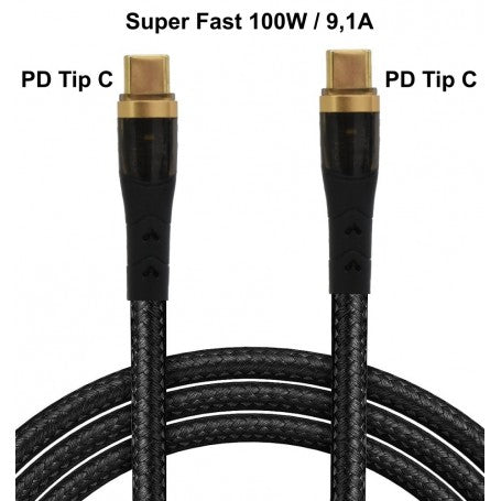 Cablu PD 9,1A Încărcare Rapidă Tip C – Tip C / CA-8815