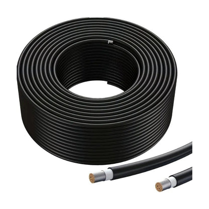 Cablu Solar 6mm Negru PV1-F din Cupru placat cu Staniu si Izolatie Dubla din PVC, 100ml/Rol