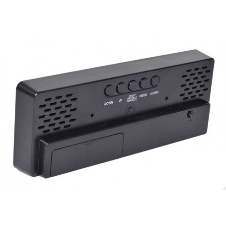 Ceas Negru Oglinda cu Lumina LED Rosu, GH-0712N