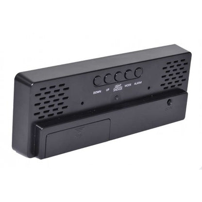 Ceas Negru Oglinda cu Lumina LED Rosu, GH-0712N