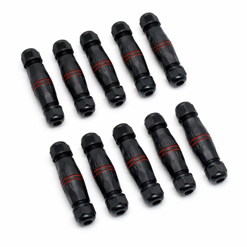 Conector Electric Etans M20 IP68, 2 Pini Waterproof pentru Sisteme Solare si Led (set 10buc)