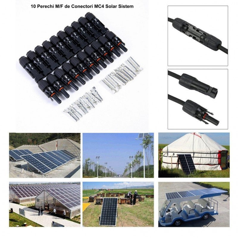 Conector MC4 de Sistem Solar Fotovoltaic