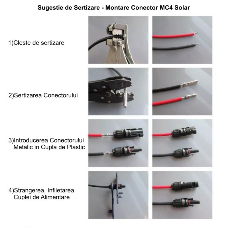 Conector MC4 de Sistem Solar Fotovoltaic