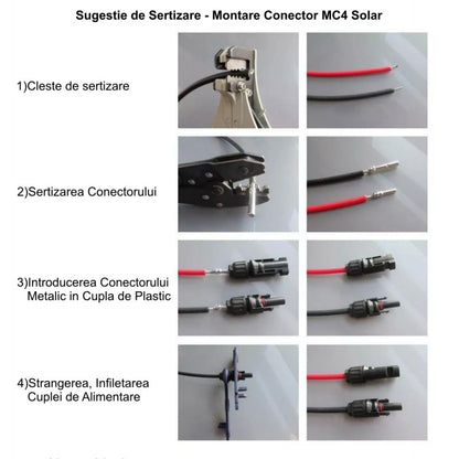 Conector MC4 de Sistem Solar Fotovoltaic
