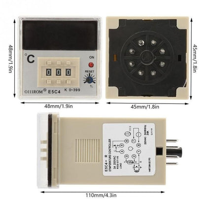 Controler Digital de Temperatura E5C4 200/220V, K 0-399