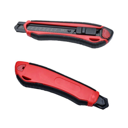 Cutter Profesional Ergonomic cu lama Neagra 18mm si Rezerva