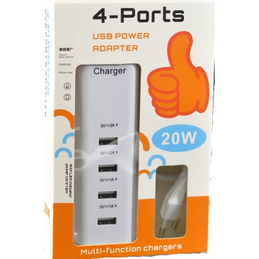 Încărcător Rețea 220V – 4 x USB 20W