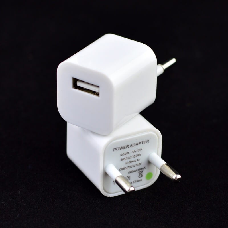 Incarcator Retea tip Stecher 220V-1xUSB 5V/0,6A