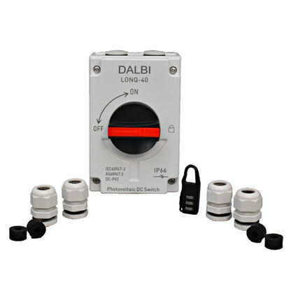 Intrerupator Sistem Solar Fotovoltaic DC 1200V / 32A - Conectori 4 x M20