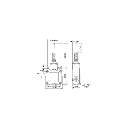 Limitator de Cursa cu Arc si Plastic CSA-071