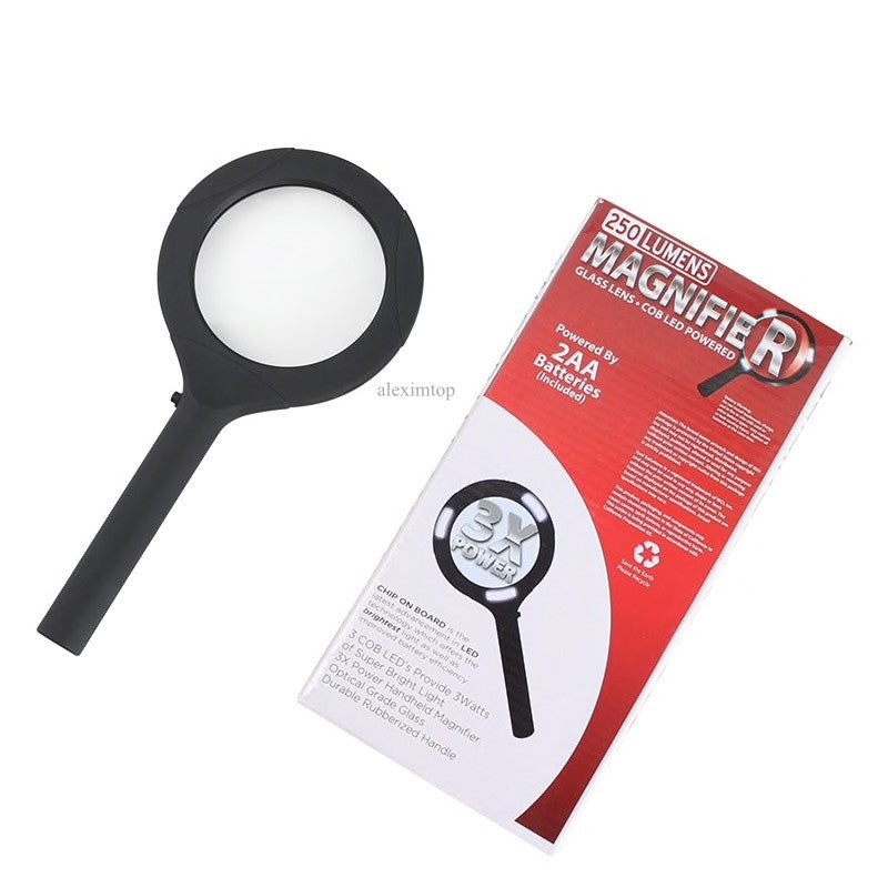 Lupa de mana 3 led COB 3W-250 Lumeni