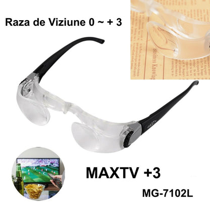 Lupa Ochelari +3 Max Tv 7102L