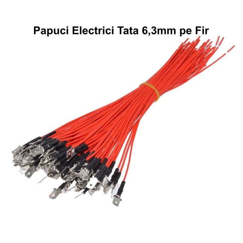 Papuc Electric 6,3mm Tata cu Fir
