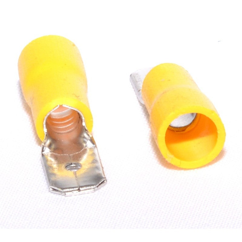 Papuc Electric Galben Tata 6,3mm ,100buc/set