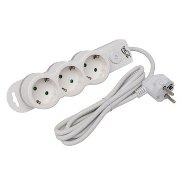 Prelungitor Electric cu Intrerupator, 3 Prize si Protectie Copii, Cablu 3x1mm / 3m