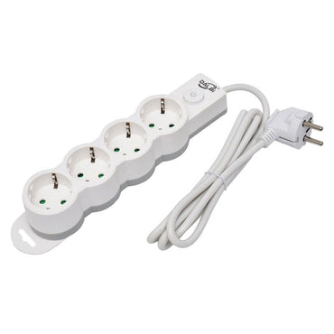 Prelungitor Electric cu Intrerupator, 4 Prize si Protectie Copii, Cablu 3x1mm / 3m