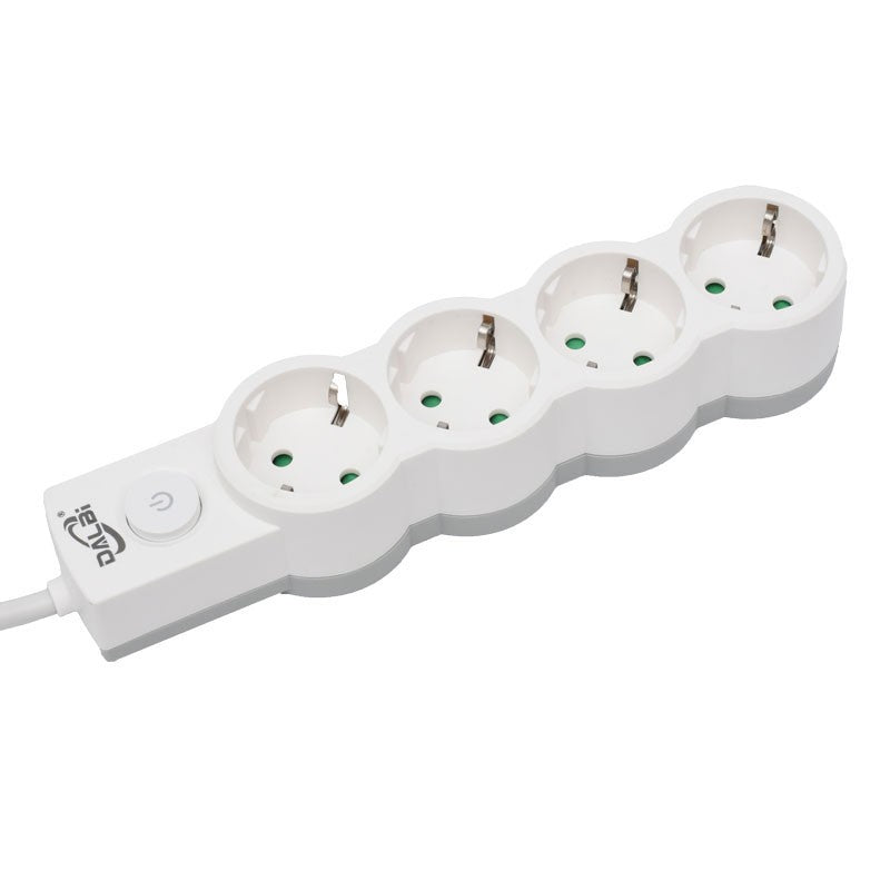 Prelungitor Electric cu Intrerupator, 4 Prize si Protectie Copii, Cablu 3x1mm / 3m