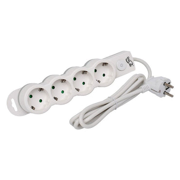 Prelungitor Electric cu Intrerupator, 4 Prize si Protectie Copii, Cablu 3x1mm / 5m