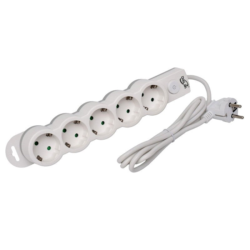 Prelungitor Electric cu Intrerupator, 5 Prize si Protectie Copii, Cablu 3x1mm / 1,5m